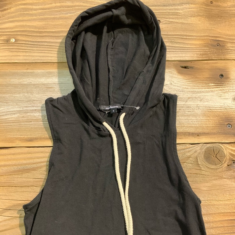 Ambiance hooded sweater vest • grey • small